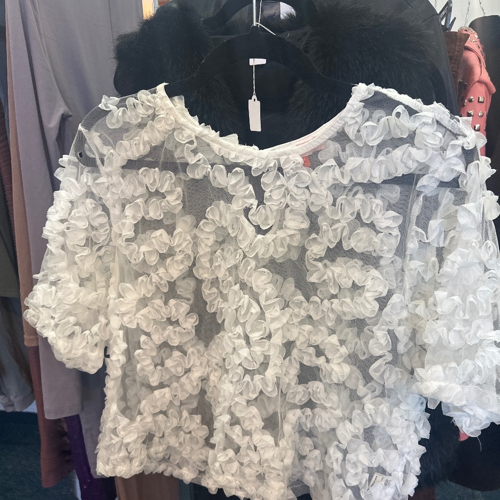 Sheer flower top